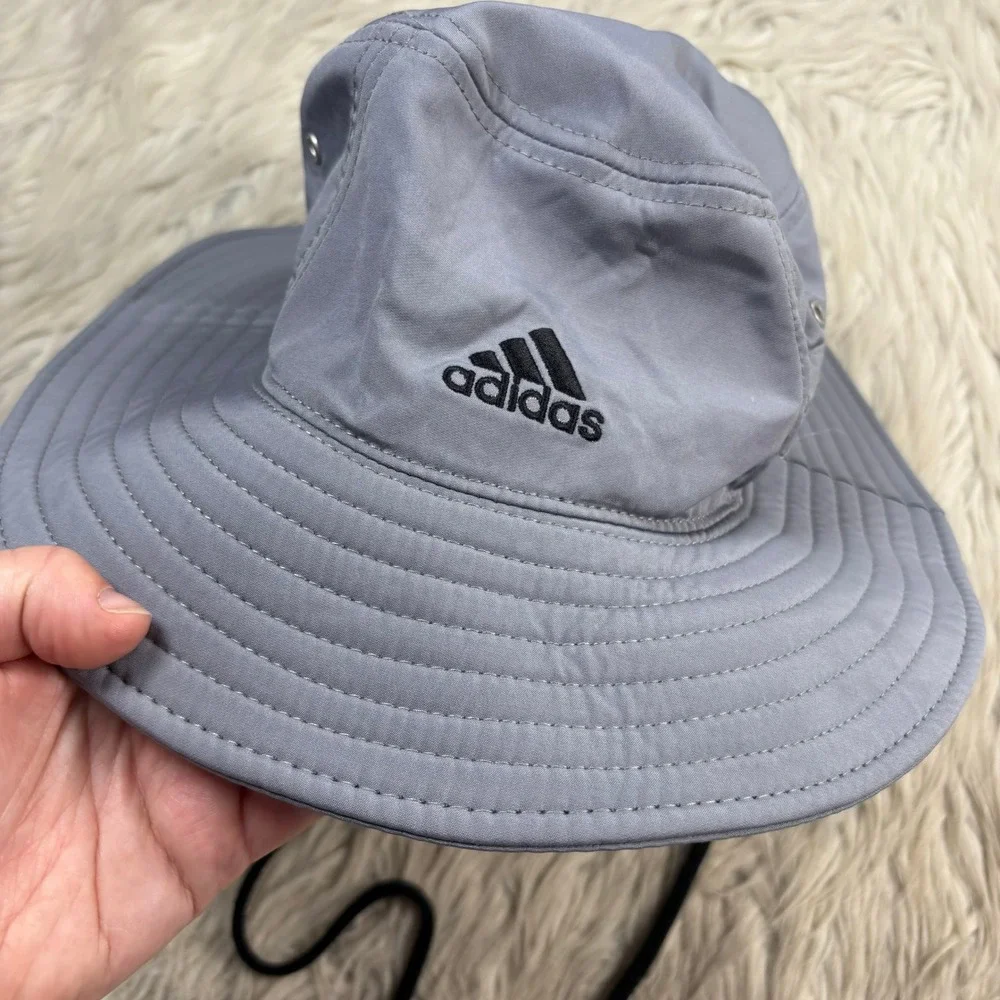 Adidas Women's OS Gray Boonie Hat Aeroready Sun Hat Beach Vacation Travel